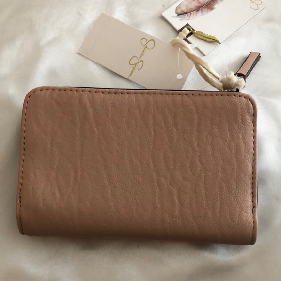 Jessica Simpson Jaclyn Medium Fran Faux Leather Wallet Color Powder Blush NWT - Picture 6 of 12